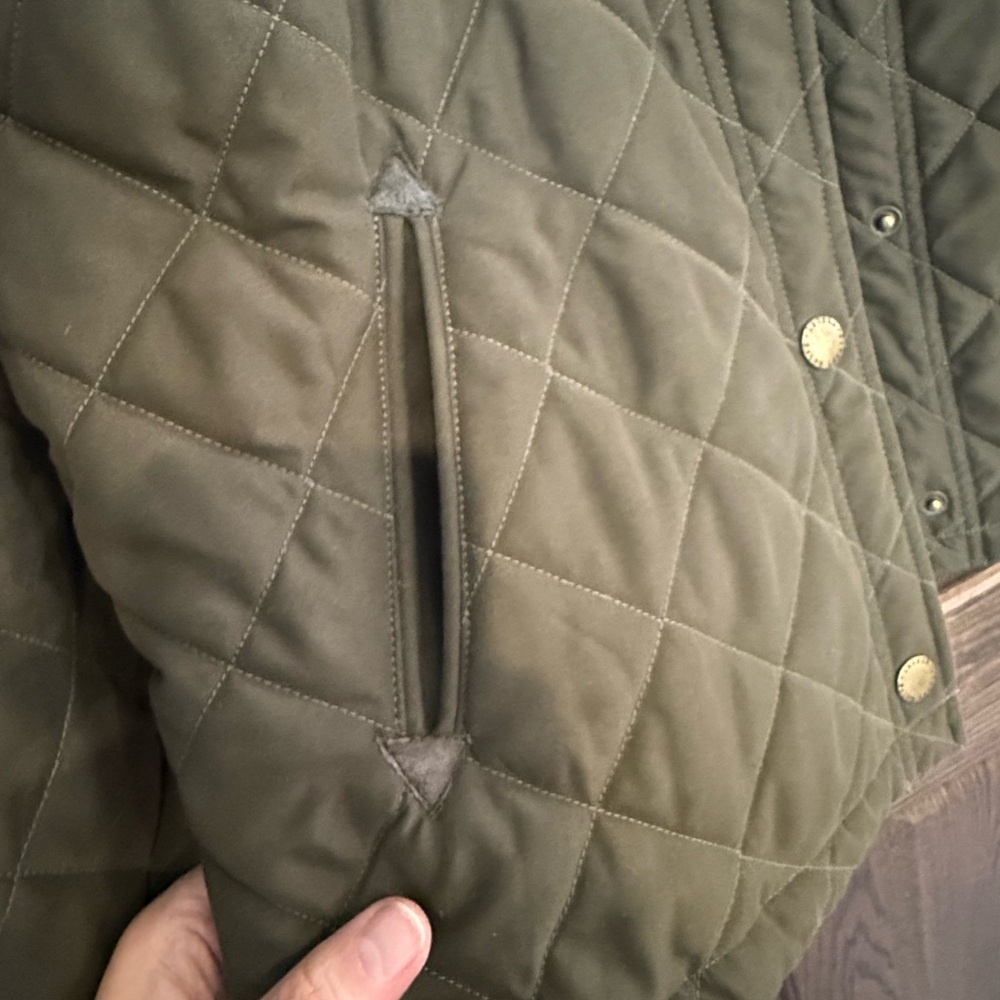 Lauren Ralph Lauren Olive Quilted Jacket - Picture 5 of 7